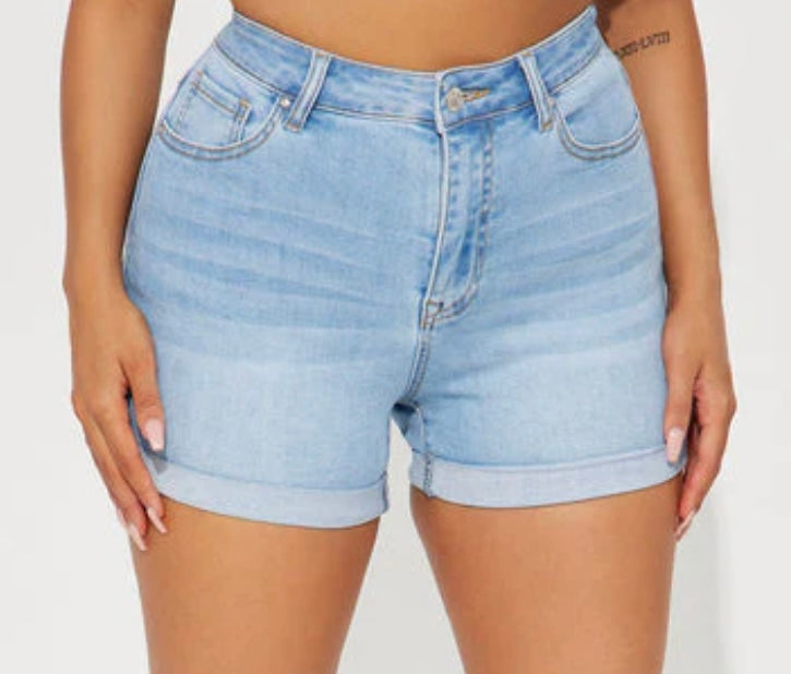 Fav Shorts (light Blue)