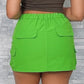 Green Cargo Skirt